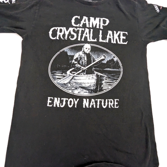 Camp Crystal Lake Enjoy Nature  Long Sleeve Tee Small - Picture 1 of 13